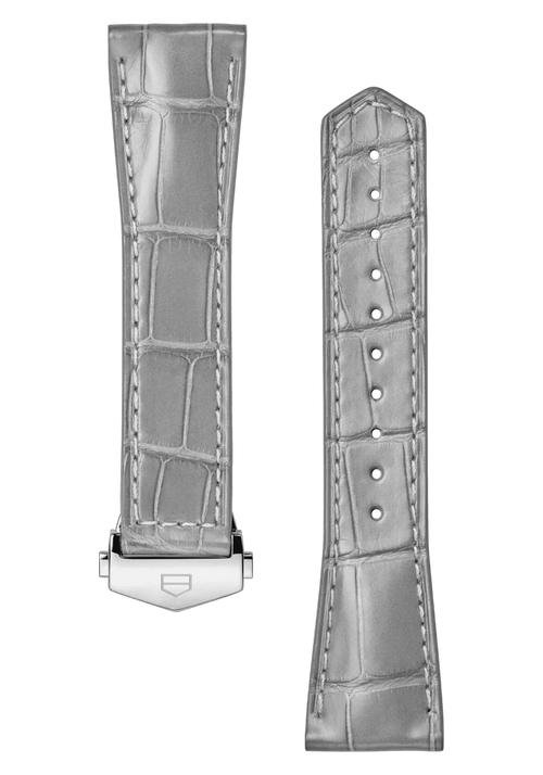 Carrera 39MM Grey Alligator Leather Strap - OM Luxury