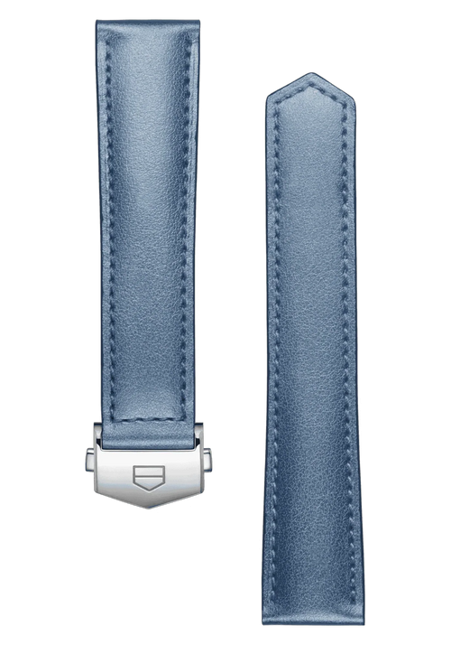 Carrera 39mm Metallic Blue Leather Strap - OM Luxury